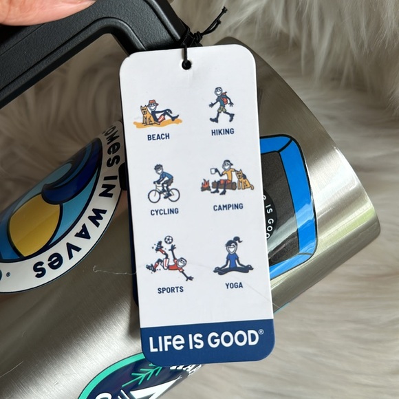 LIFE IS GOOD STAINLESS STEEL BOTTLE - Picture 13 of 14